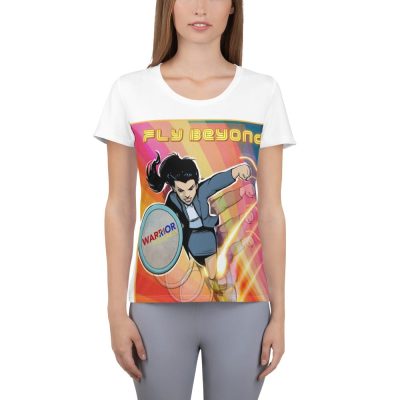 Fly Beyond Large Print Warrior Women Tee